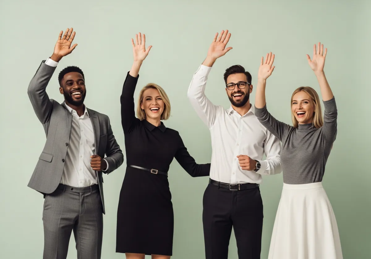 Equipo multidisciplinar en oficina